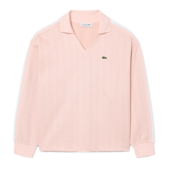 Lacoste T-shirts hauts et polos Rose - polo jacquard oversize - 36 - Ref 131 €